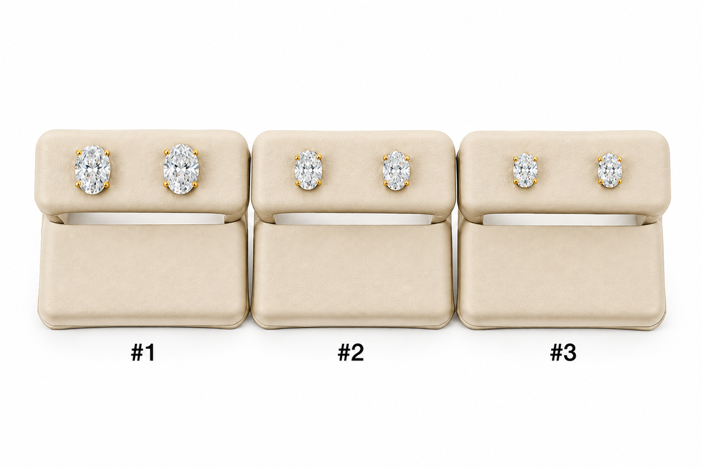 Aretes 14k con Diamantes