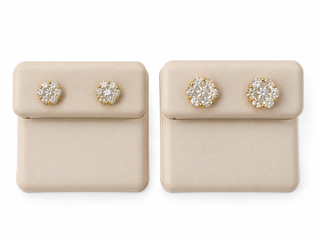 Aretes 14k Diamante creado