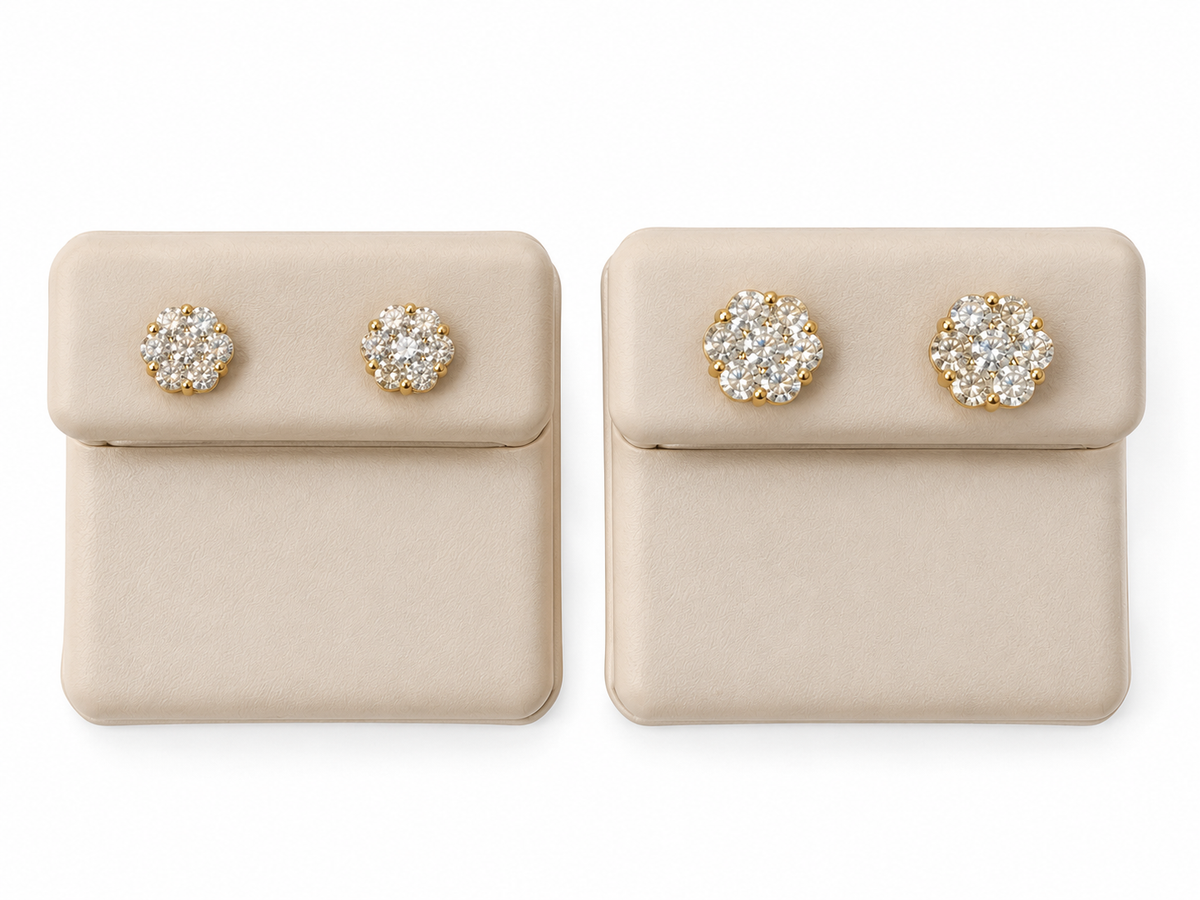 Aretes 14k Diamante creado
