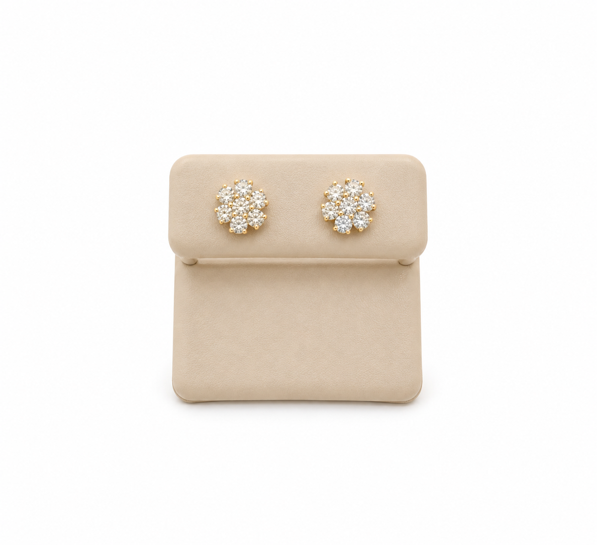 Aretes 14k diamante creado