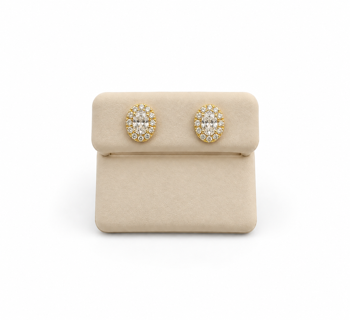 Aretes 14k diamante creado