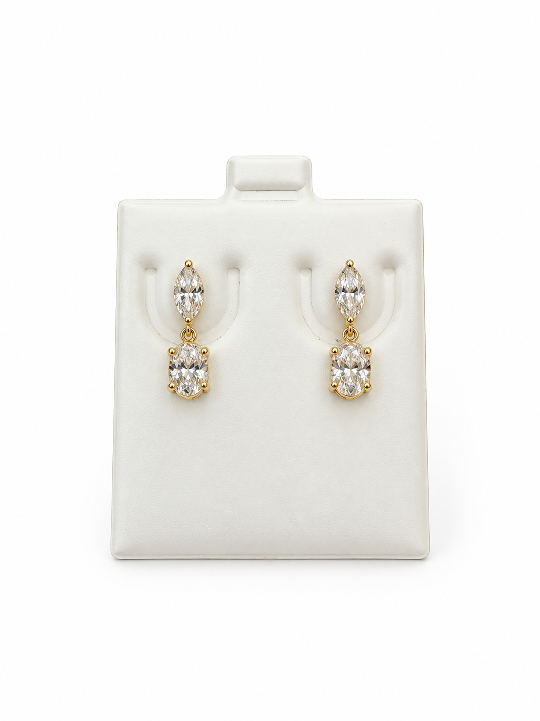 Aretes 14k diamante creado