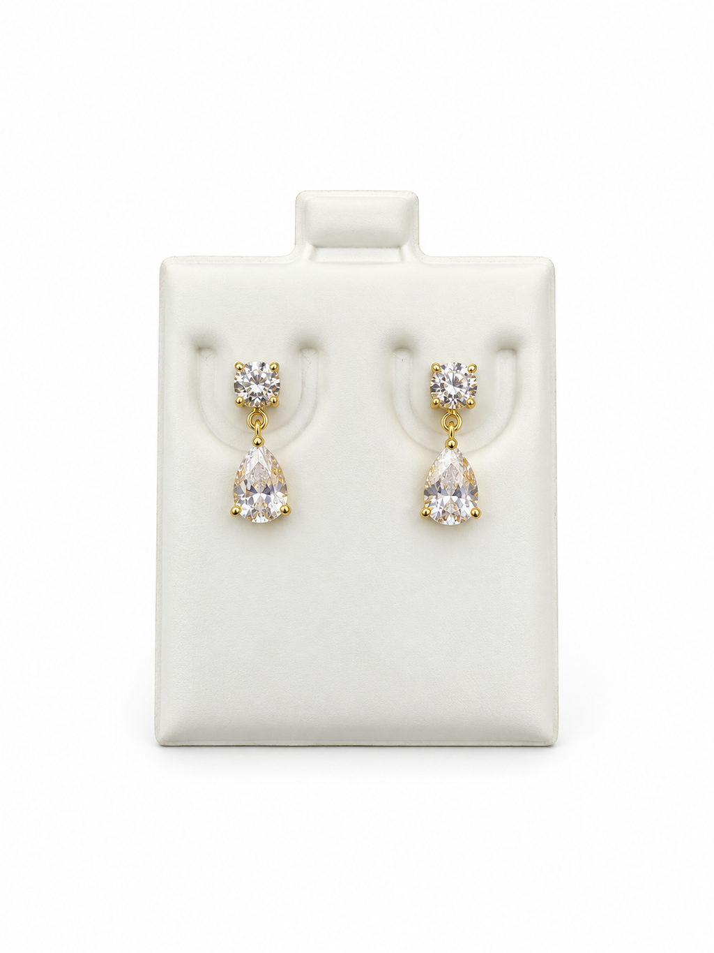 Aretes 14k diamante creado