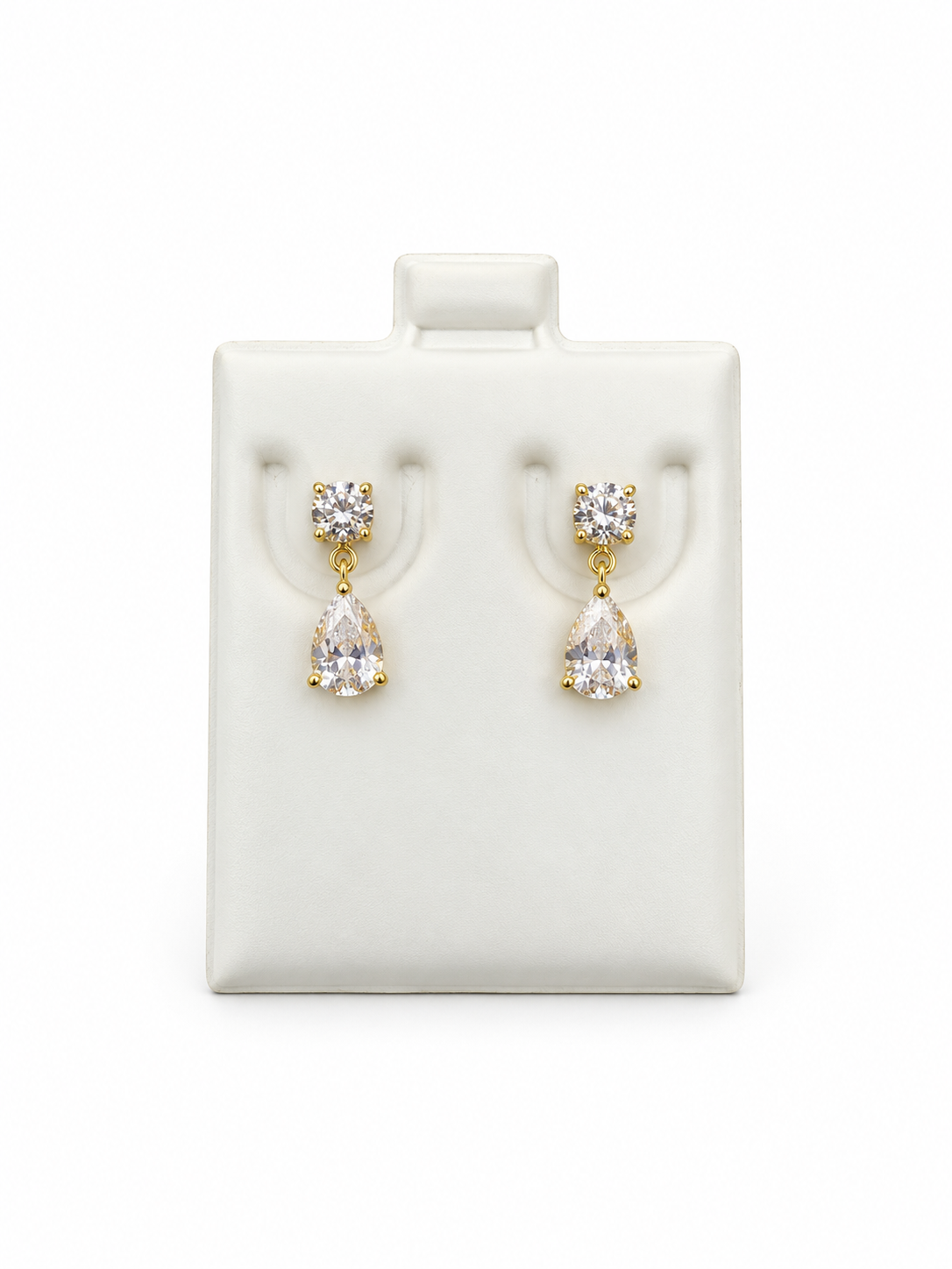 Aretes 14k diamante creado