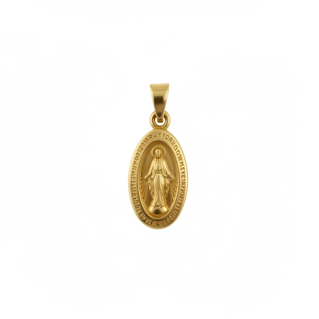 Dije pequeño de la Milagrosa 14K