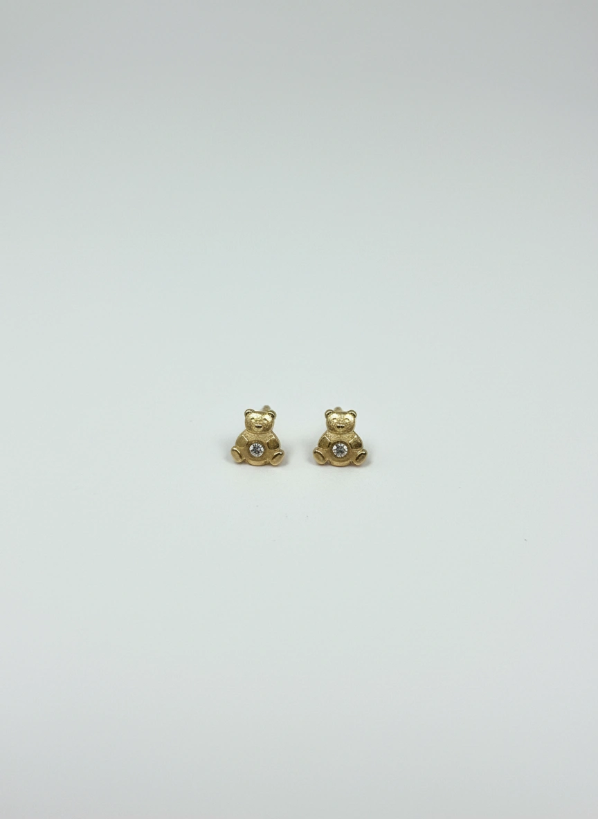 Aretes de oso  14k