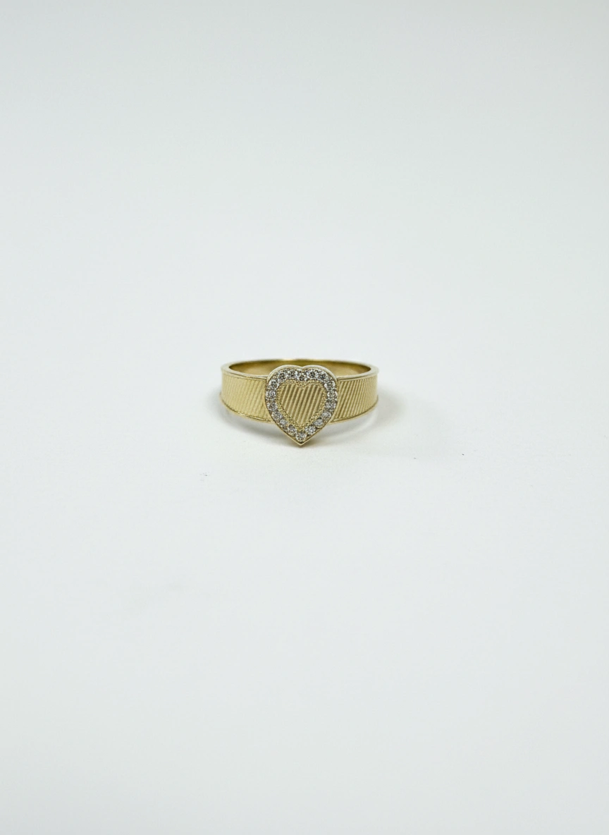 Anillo corazón 10k