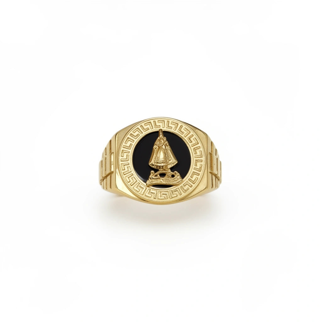 Anillo de la virgen de la caridad 10k