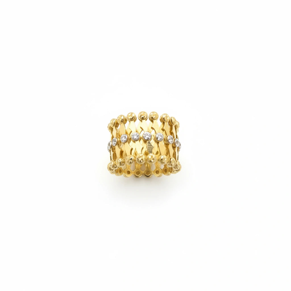 Pulsera anillo ajustable 14K