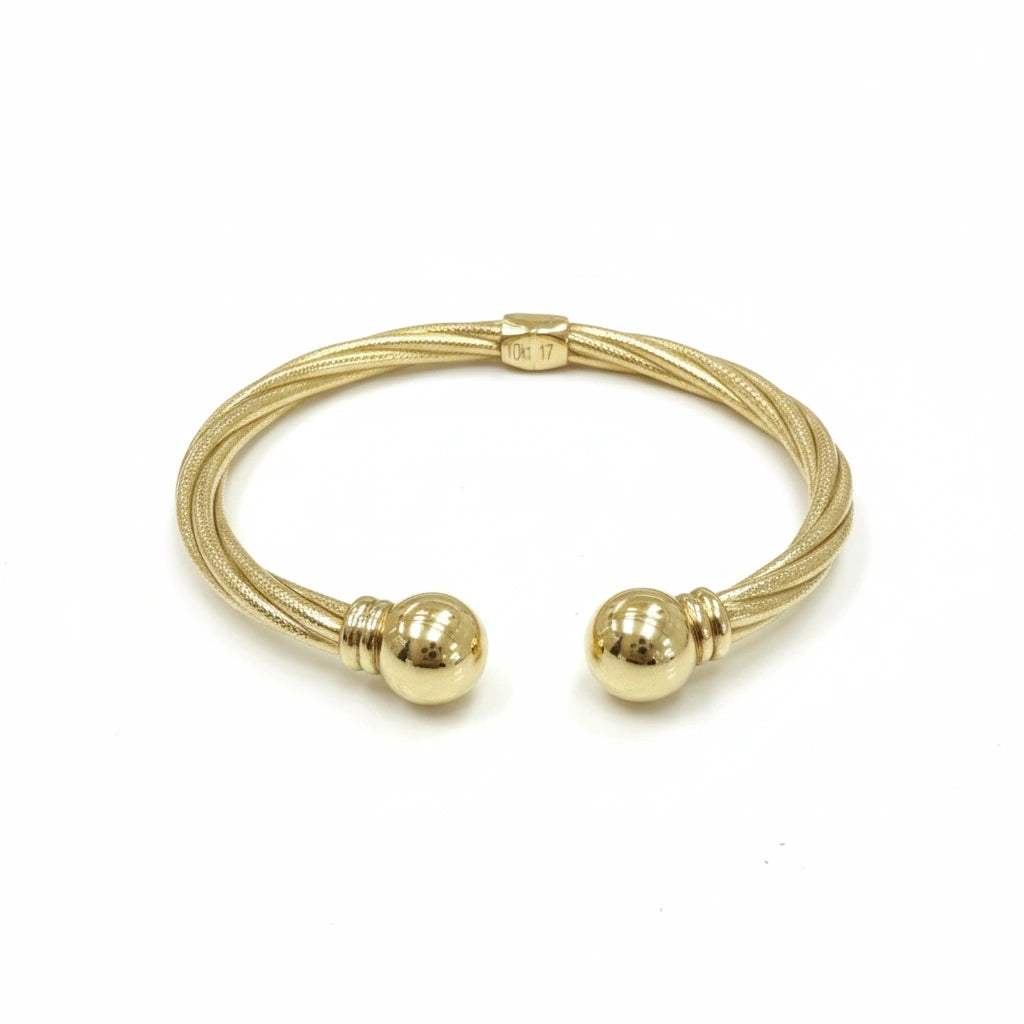 Pulsera rígida de bola 10K