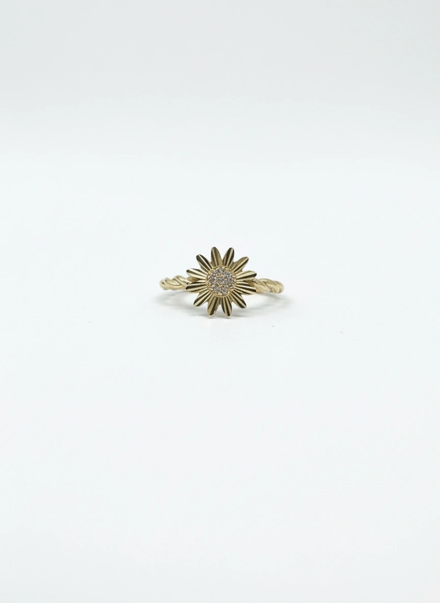 Anillo flor  10k