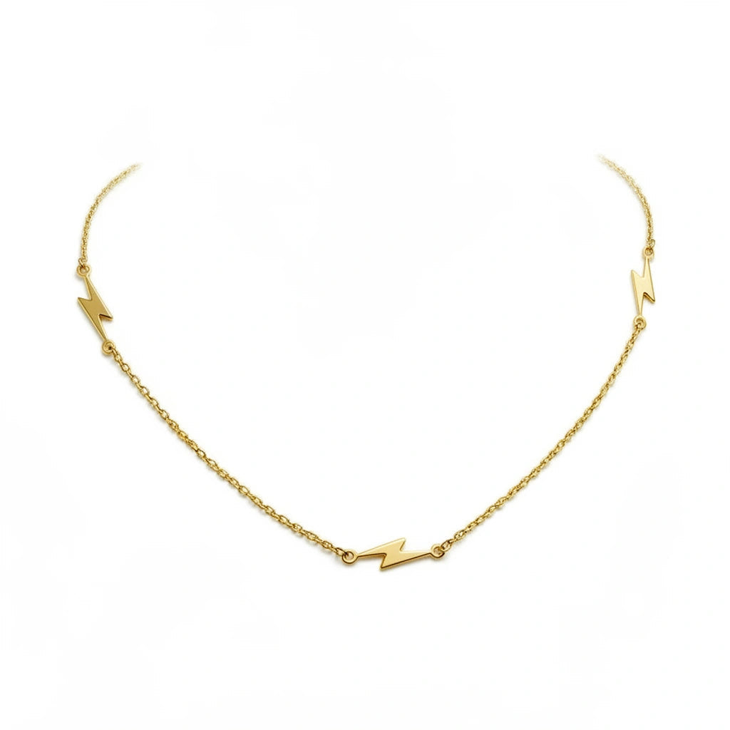 Cadena rayo 14k