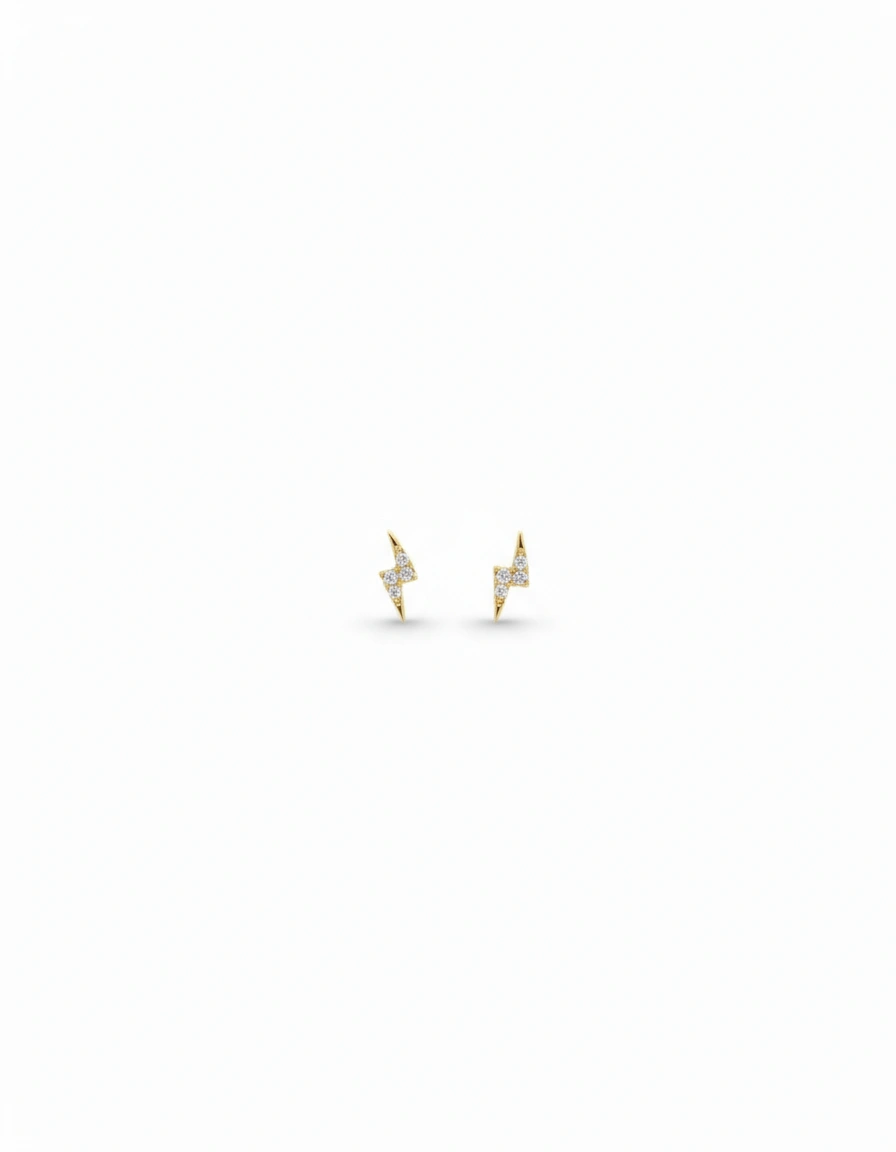 Aretes de rayos 14K