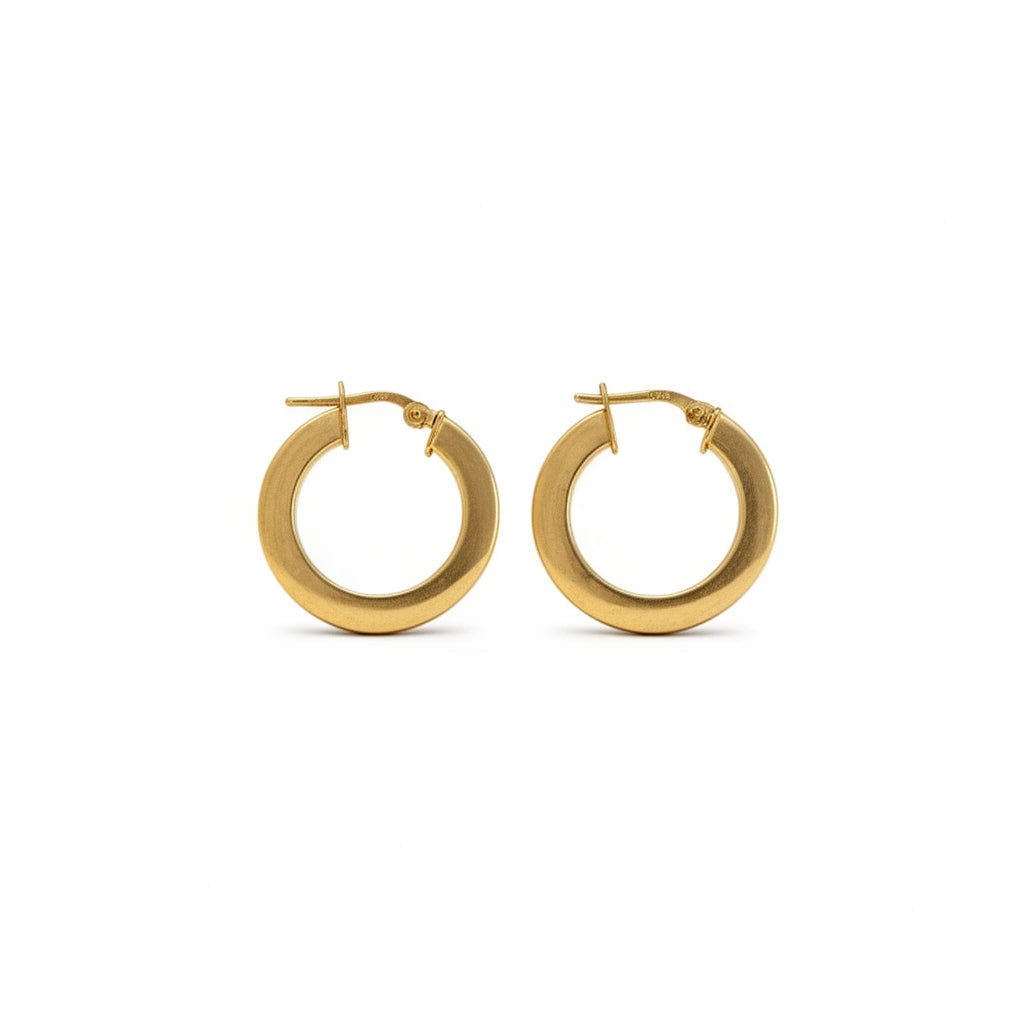 Argollas lisas 14k