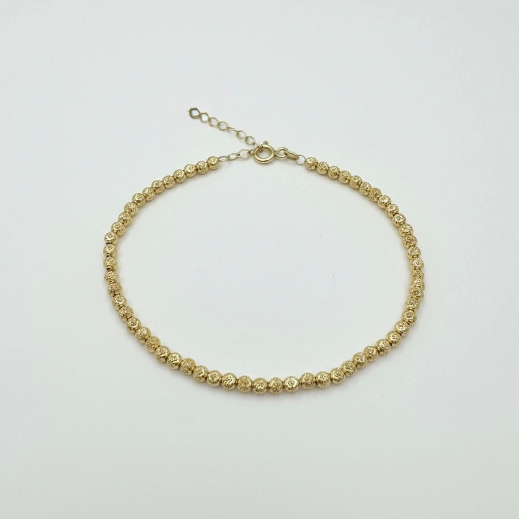 Pulsera de balines calados 10k