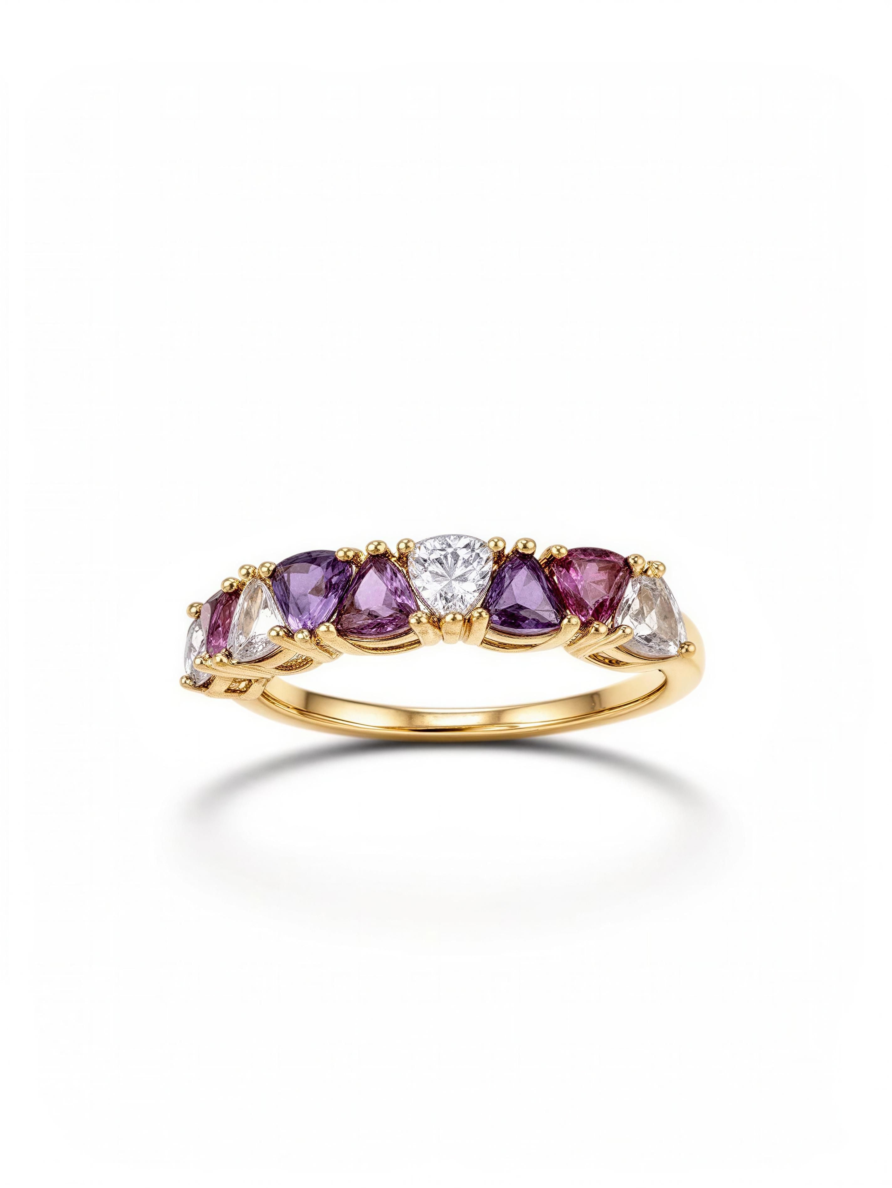Anillo pink amethyst 10k