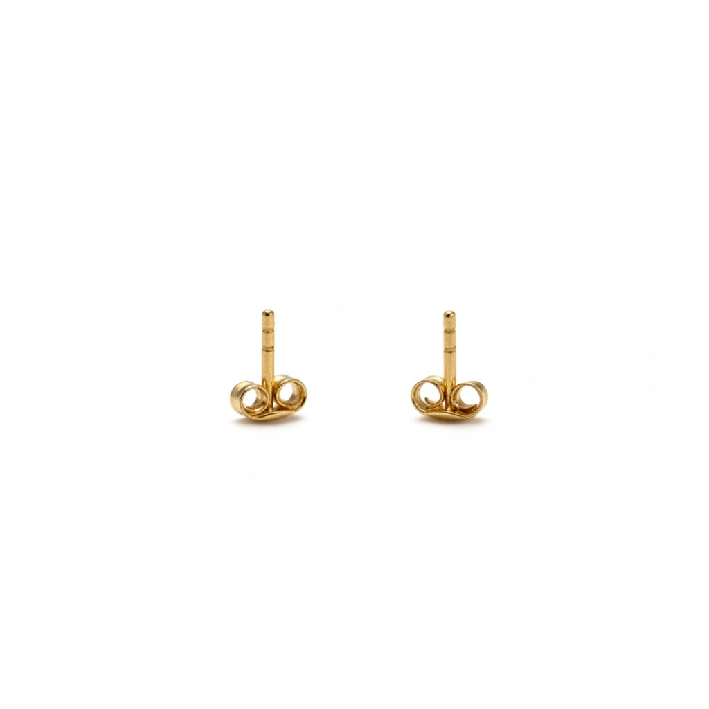 Aretes de Rosa 14K macizo