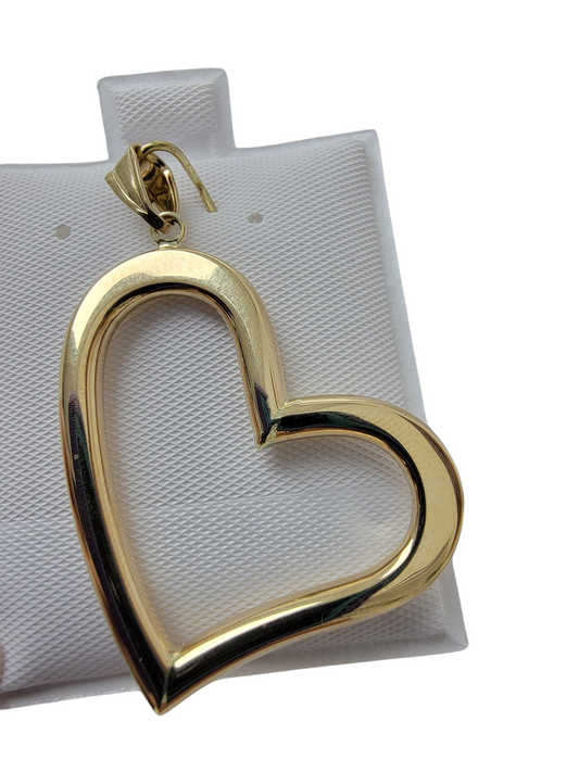 Dije de corazón grande 14k