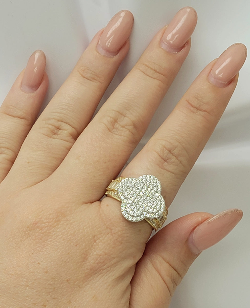 Anillo flor Princesa 10k