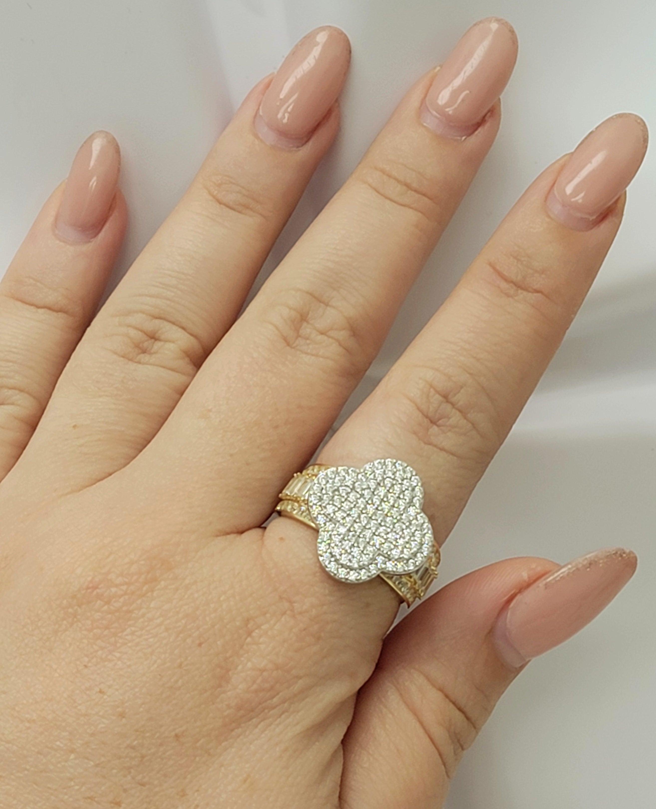 Anillo flor Princesa 10k