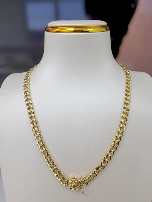 Cadena cubana de 14K