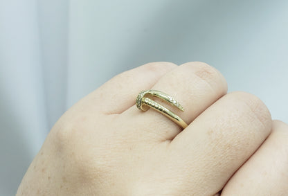 Anillo clavo 10k