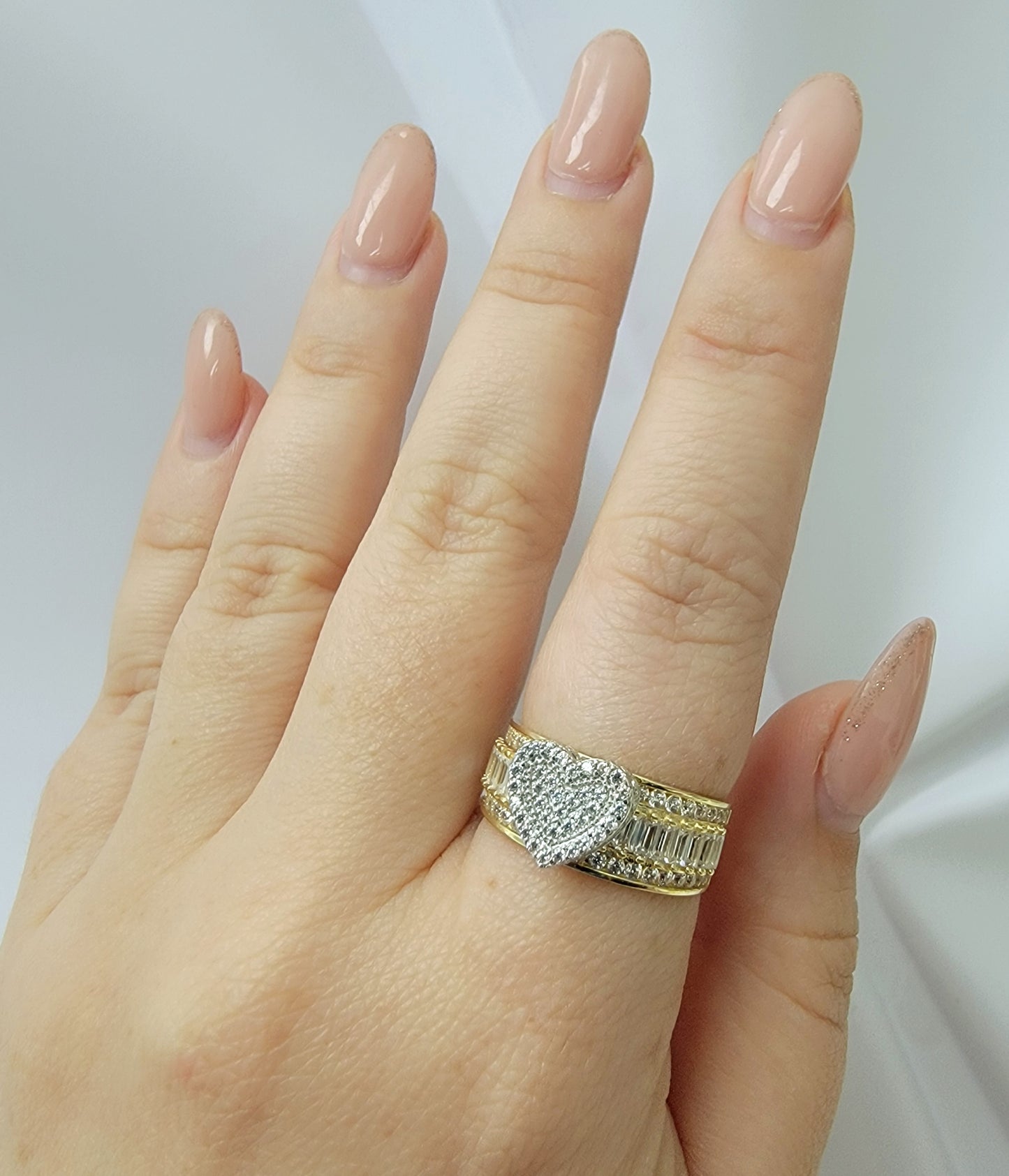 Anillo corazon princesa 10k