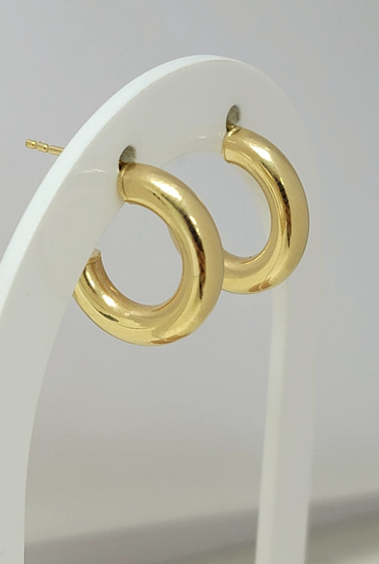 Argollas lisas 14k