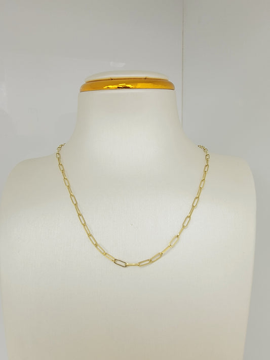 Cadena peiperclip 14k