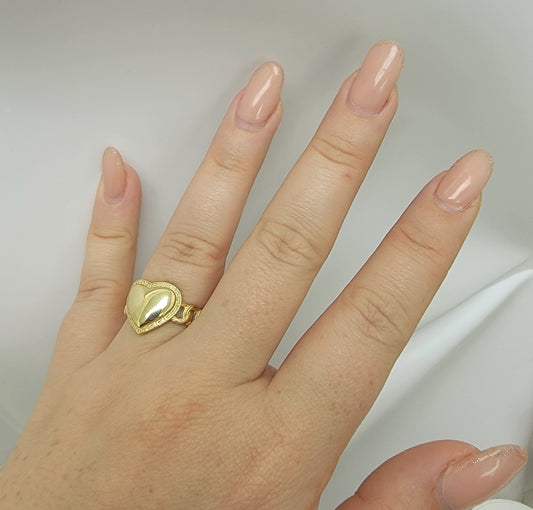 Anillo de corazón 10k
