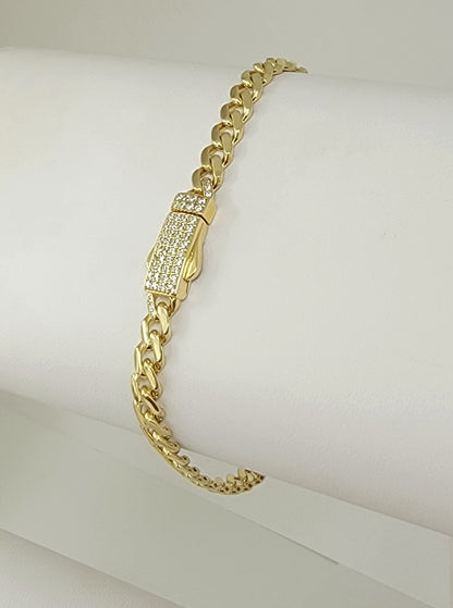 Pulsera Mónaco clover 10k