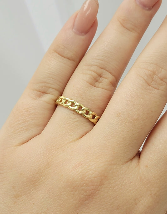 Anillo de cadena 14k