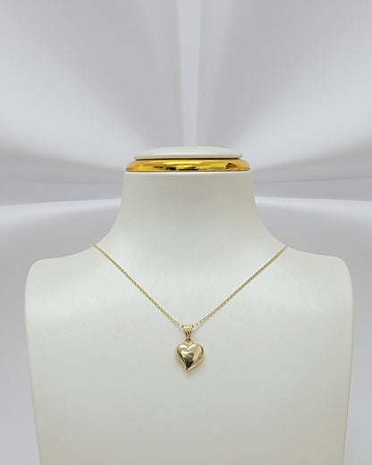 Cadena corazón 14k