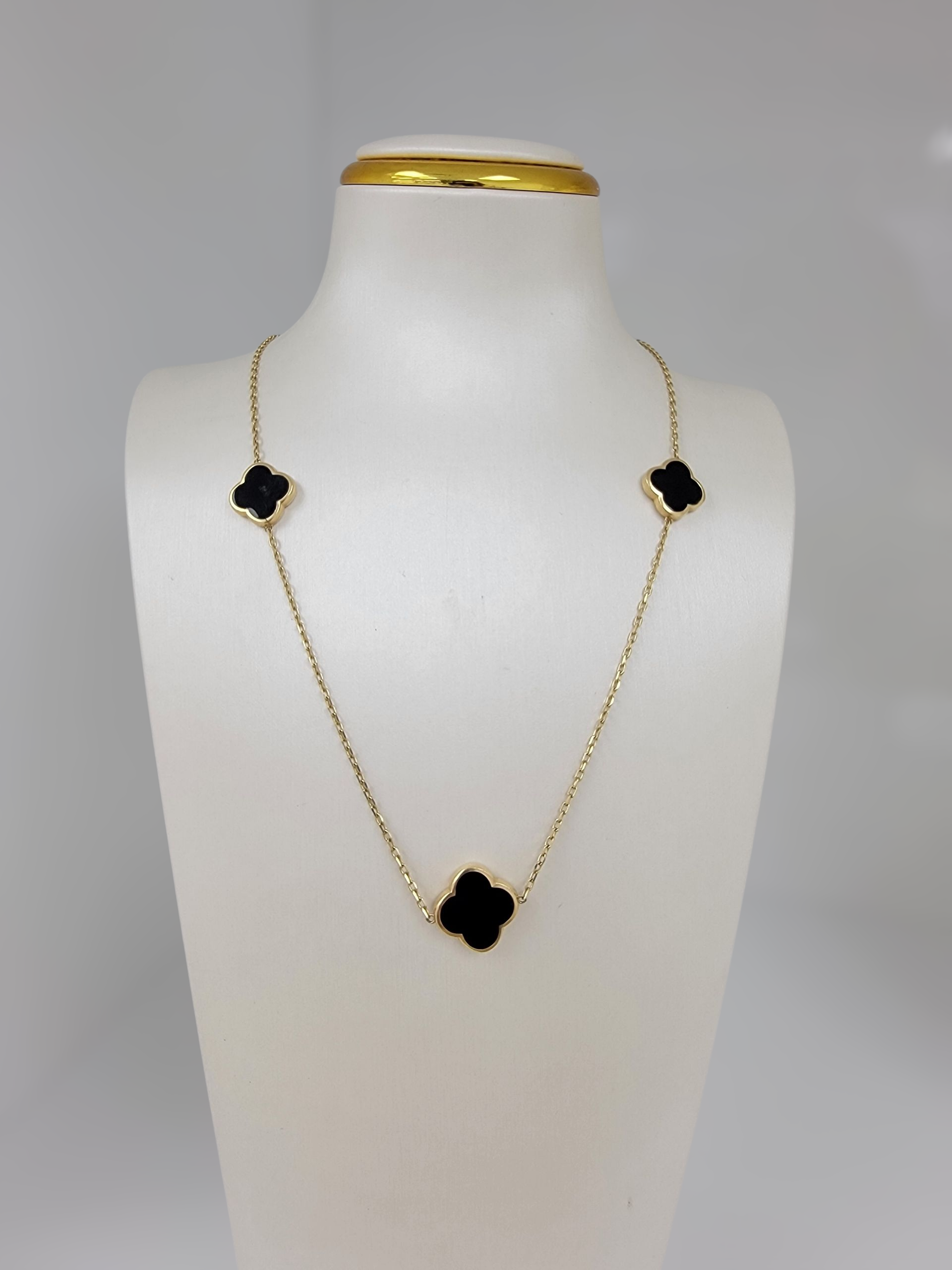 Cadena de 1 flor 14K