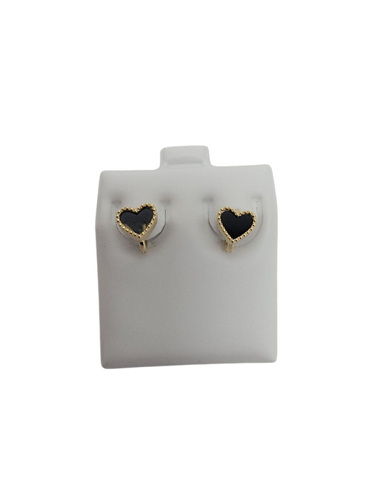Argollas de corazon 14K