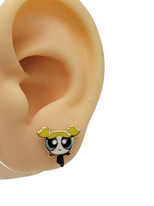 Aretes burbuja 14k