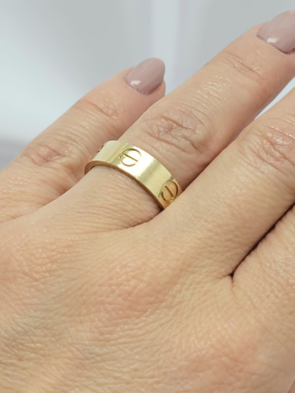 Anillo carti sólido 10k