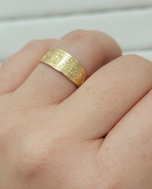 Anillo de la suerte 14k