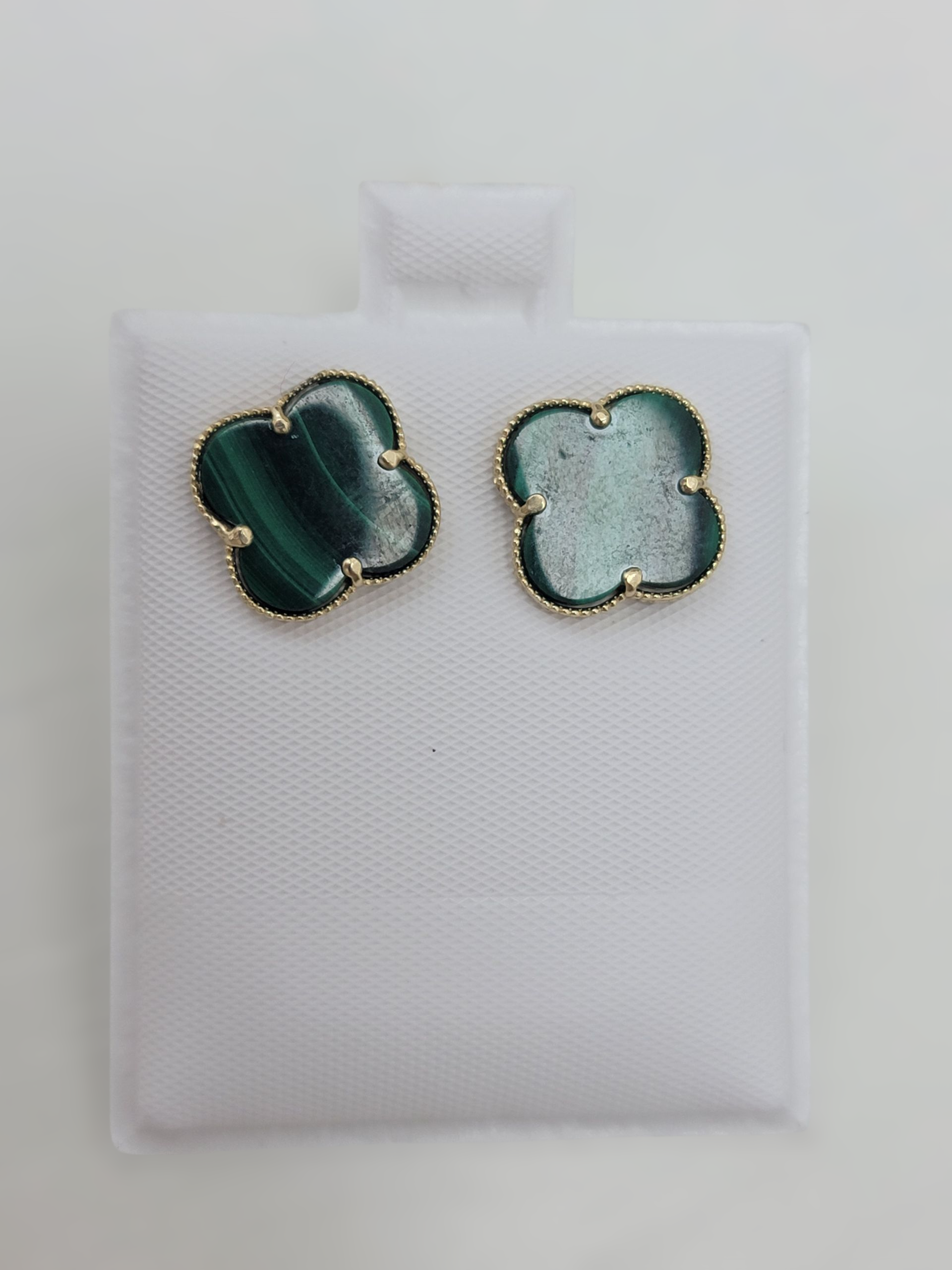 Aretes clover 14k
